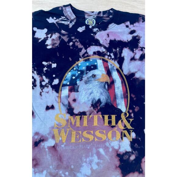 SMITH & WESSON American Tradition Shirt Short Sleeve Cotton Men‎ Tie-Dye SIZE M - Picture 2 of 6
